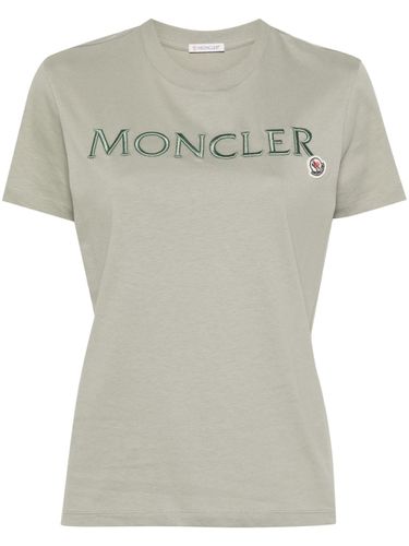 MONCLER - Logo Cotton T-shirt - Moncler - Modalova