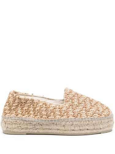 Yucatán Zig-zag Raffia Espadrilles - Manebi - Modalova