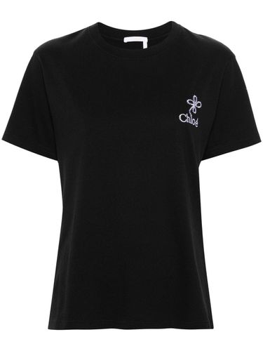 CHLOÉ - Logo Cotton T-shirt - Chloé - Modalova