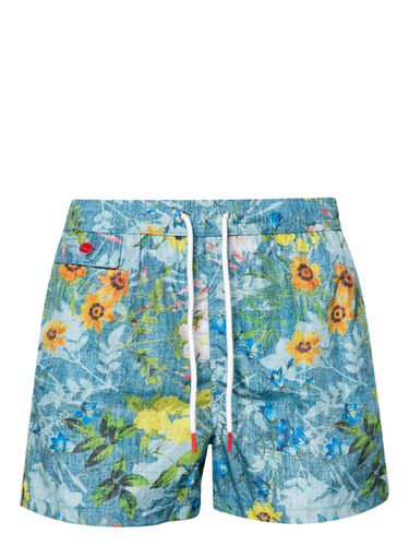 KITON - Printed Swim Shorts - Kiton - Modalova