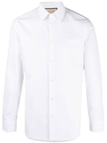 GUCCI - Gg Embroidery Cotton Shirt - Gucci - Modalova