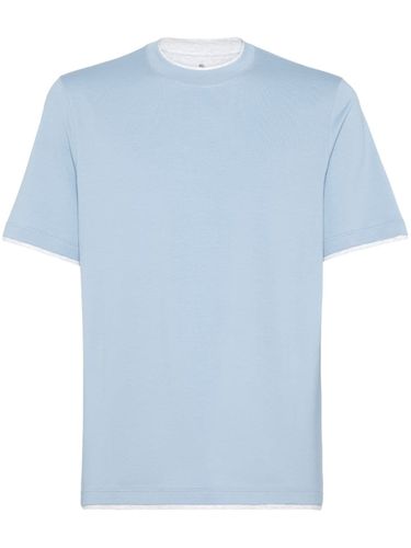 Faux Layering Cotton T-shirt - Brunello Cucinelli - Modalova