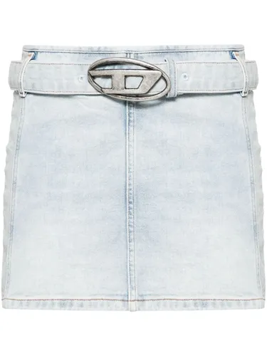 DIESEL - Logo Denim Mini Skirt - Diesel - Modalova