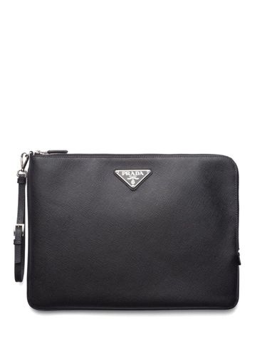 PRADA - Logo Leather Pouch - Prada - Modalova