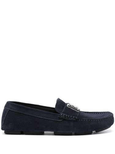 Suede Leather Driver Shoes - Dolce & Gabbana - Modalova