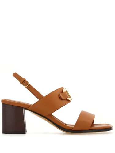 FERRAGAMO - Gancini Leather Sandals - Ferragamo - Modalova