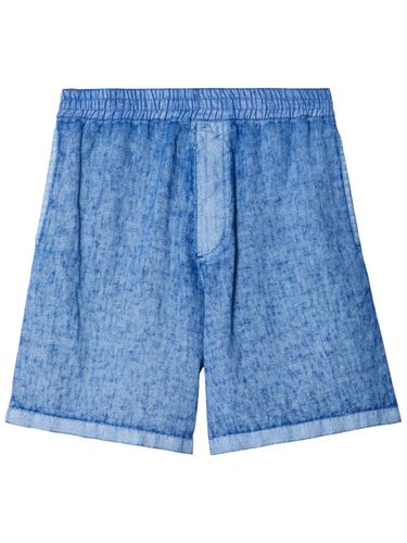 BURBERRY - Logo Linen Shorts - Burberry - Modalova