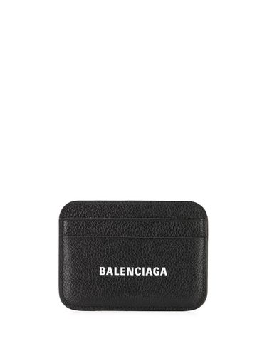 Cash Leather Credit Card Case - Balenciaga - Modalova