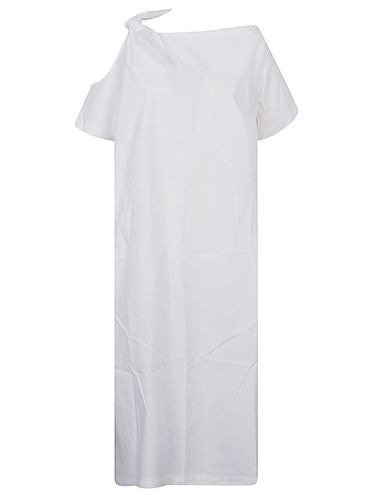 One-shoulder Cotton Blend Long Dress - Liviana Conti - Modalova