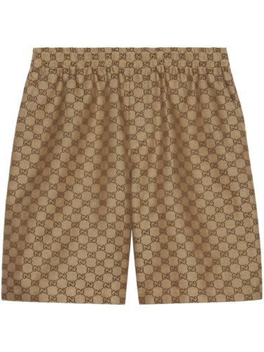 GUCCI - Gg Supreme Linen Shorts - Gucci - Modalova