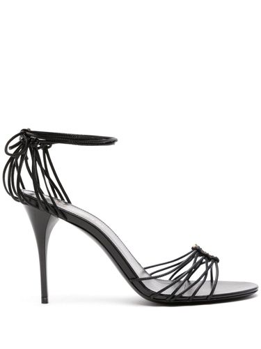 Leather Heel Sandals - Saint Laurent - Modalova