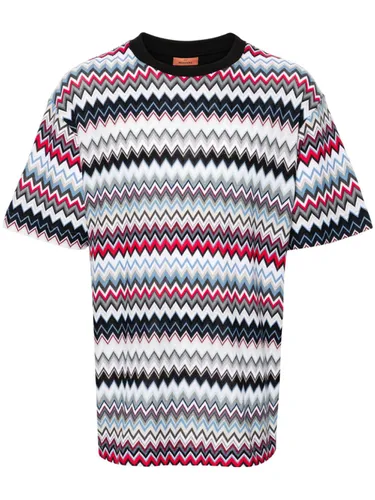 Zigzag Pattern Cotton T-shirt - Missoni - Modalova