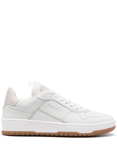 Low Basket Leather Sneakers - Woolrich - Modalova