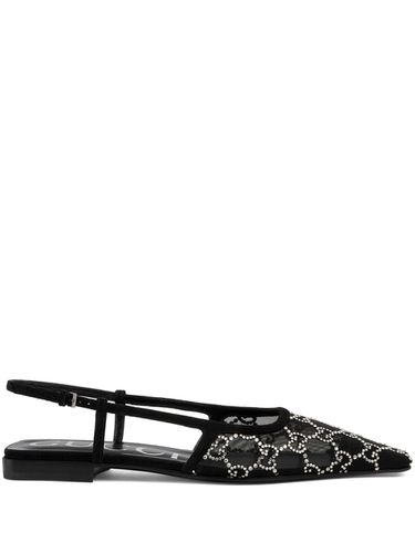 GUCCI - Gg Motif Slingback Flats - Gucci - Modalova