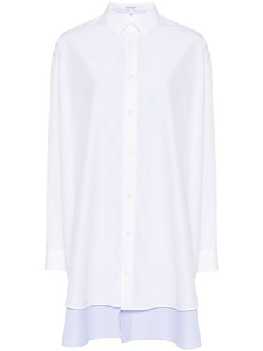 Cotton And Silk Blend Shirt Dress - Loewe - Modalova