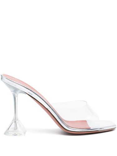 Lupita Glass Pvc Heel Mules - Amina Muaddi - Modalova