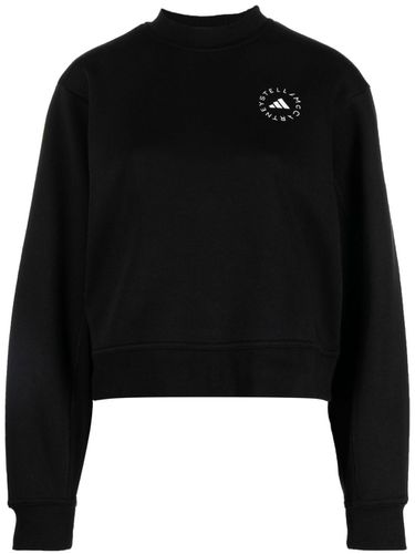 Logo Cotton Blend Sweatshirt - Adidas By Stella Mccartney - Modalova