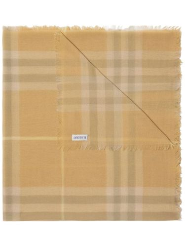 BURBERRY - Check Wool Scarf - Burberry - Modalova