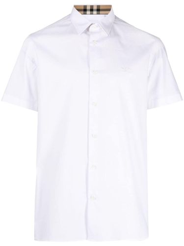 BURBERRY - Ekd Logo Cotton Shirt - Burberry - Modalova