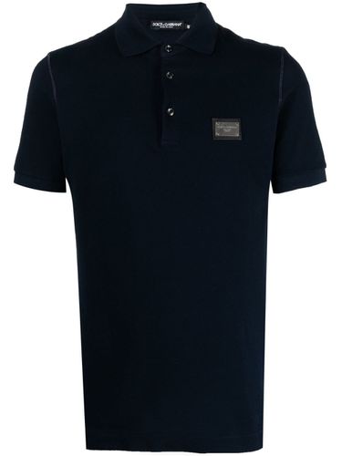 Logo Cotton Polo Shirt - Dolce & Gabbana - Modalova