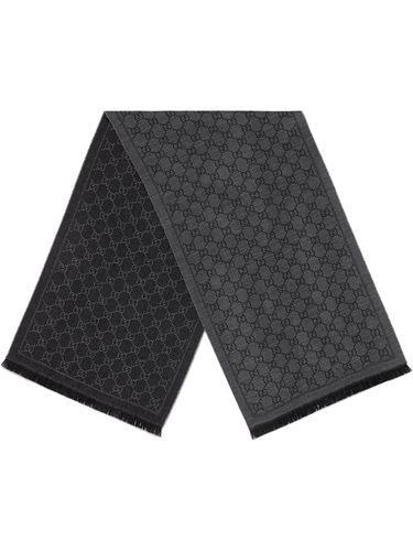 GUCCI - Gg Motif Wool Scarf - Gucci - Modalova