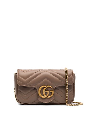 GUCCI - Gg Marmont Leather Mini Bag - Gucci - Modalova