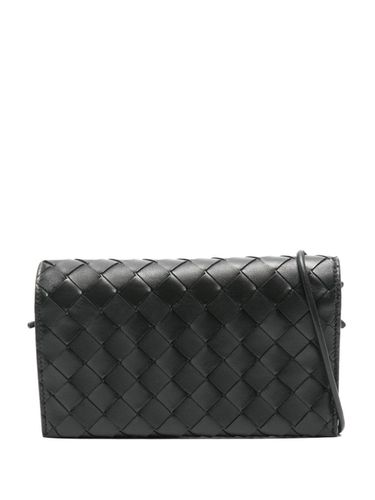 Leather Wallet On Chain - Bottega Veneta - Modalova