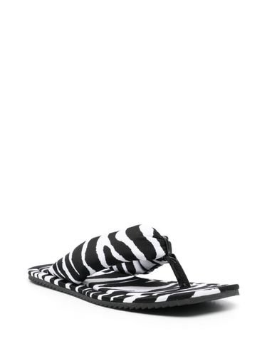 Indie Zebra Print Flat Thongs - The Attico - Modalova