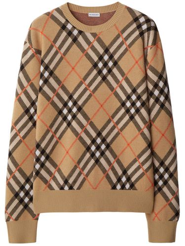 BURBERRY - Check Wool Jumper - Burberry - Modalova