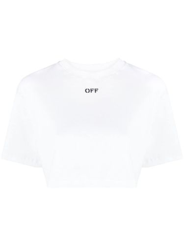 OFF-WHITE - Logo Cotton T-shirt - Off-White - Modalova