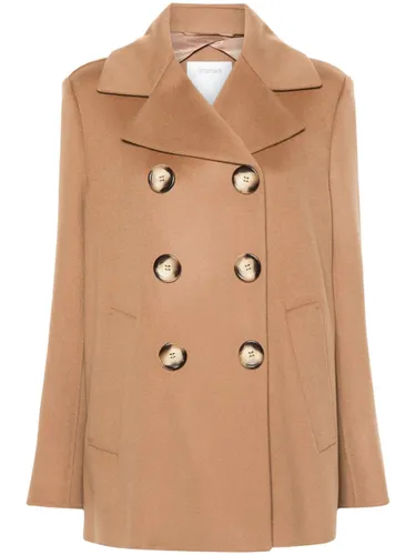 Wool Double-breasted Coat - Sportmax - Modalova