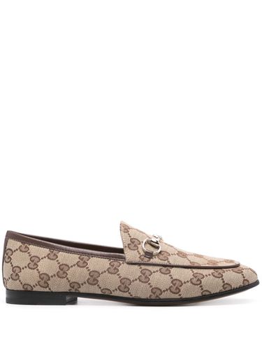 GUCCI - Jordaan Gg Motif Loafers - Gucci - Modalova