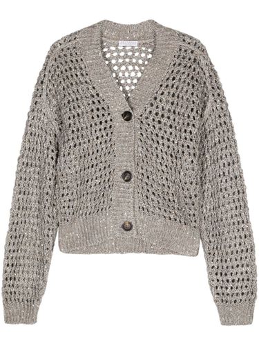 Sequined Knitted Cardigan - Brunello Cucinelli - Modalova