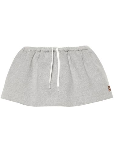 MIU MIU - Cotton Mini Sweat Skirt - Miu Miu - Modalova