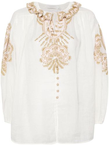 Embroidered Ramie Blouse - Zimmermann - Modalova