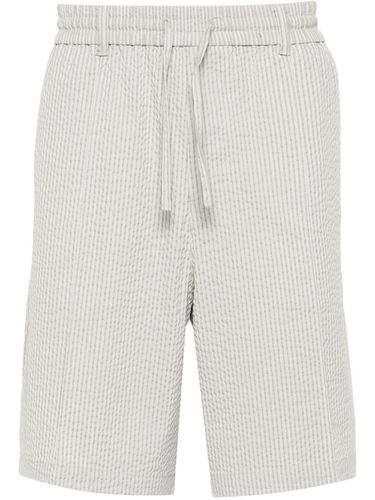 Striped Cotton Shorts - Emporio Armani - Modalova