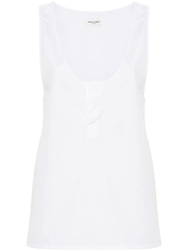 SAINT LAURENT - Cotton Poplin Top - Saint Laurent - Modalova