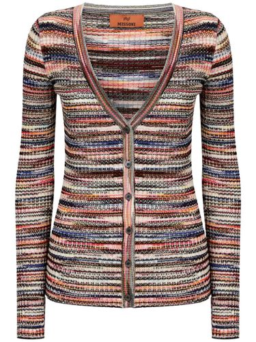 MISSONI - V-necked Striped Cardigan - Missoni - Modalova