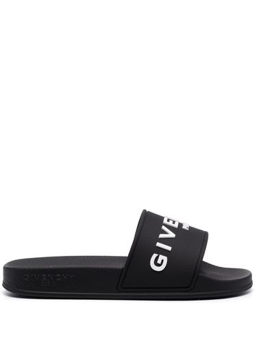 GIVENCHY - Logo Pool Slides - Givenchy - Modalova