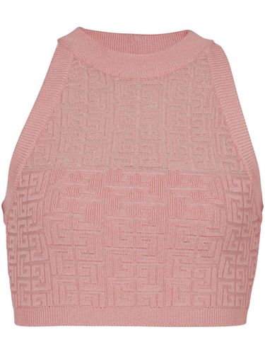 BALMAIN - Monogram Halterneck Top - Balmain - Modalova