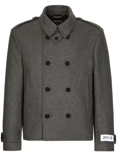 DOLCE & GABBANA - Wool Caban Coat - Dolce & Gabbana - Modalova