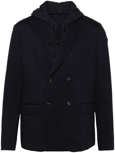 Wool Blend Double-breasted Jacket - Emporio Armani - Modalova