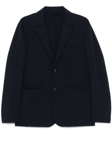 Nylon Single-breasted Jacket - Emporio Armani - Modalova