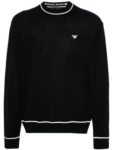 Wool Crewneck Sweater - Emporio Armani - Modalova