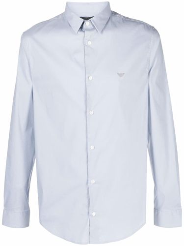 EMPORIO ARMANI - Logo Cotton Shirt - Emporio Armani - Modalova