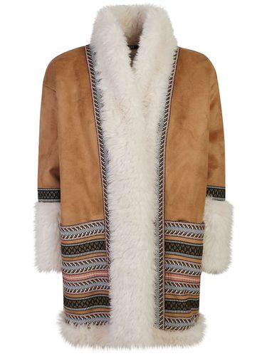 Faux Fur Detail Coat - Bazar de luxe - Modalova