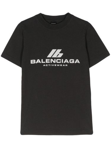 BALENCIAGA - Logo Cotton T-shirt - Balenciaga - Modalova