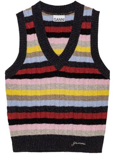 GANNI - Wool V-necked Vest - Ganni - Modalova