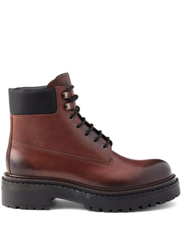 PRADA - Re-nylon And Leather Boots - Prada - Modalova