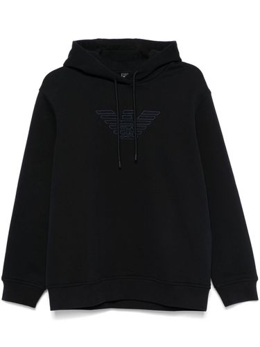 EMPORIO ARMANI - Logo Cotton Hoodie - Emporio Armani - Modalova